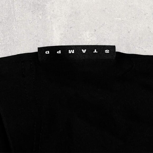 ★ STAMPD Spell Out Strike Logo Minimalist Black T-Shirt ★ - Picture 4 of 8